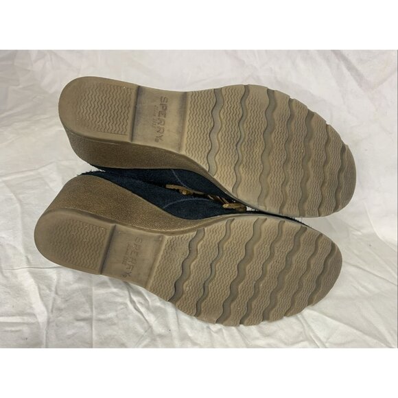 Sperry Boots Womens 9M Stella Ankle Bootie Wedge Lace Up STS96941 Leather Suede - Picture 11 of 11